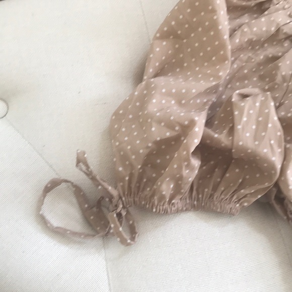 Polka Dot Off-Shoulder Blouse - Picture 3 of 6